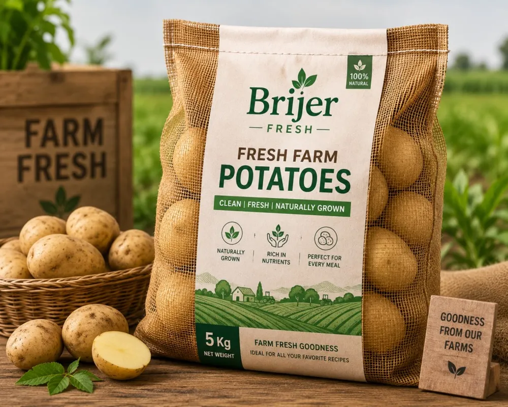 Fresh Farm Potatoes 5Kg Pack