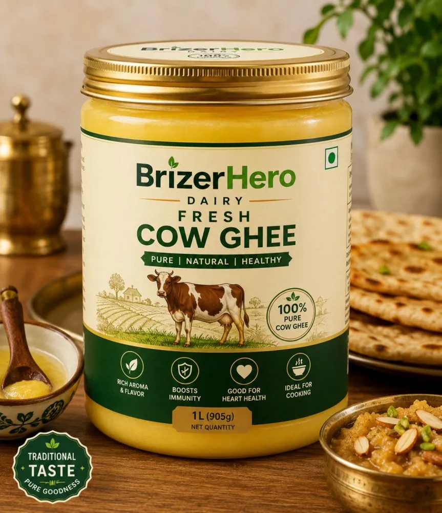 BrizerHero Fresh Cow Ghee 1L